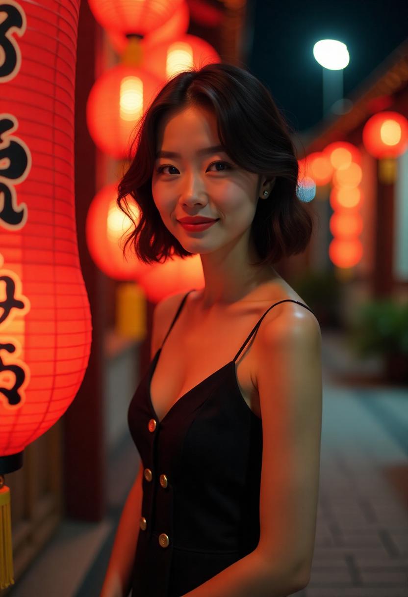 父女在海堤交谈